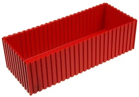 Plastová krabička na náradie 70-250x100 mm, červená