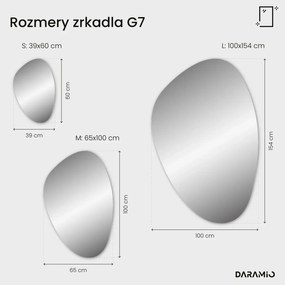 Atypické zrkadlo s LED osvetlením G7