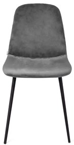 Jedálenská stolička SLANK sivá ALL 977972