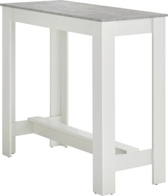 XXXLutz BAROVÝ STÔL, sivá, biela, 115/50/103 cm P & B - Online Only jedálne - 000572042202