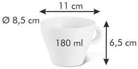 Tescoma Porcelánový hrnček na cappuccino All FitOne Slim 180 ml