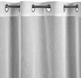 ZÁCLONA NA KRÚŽKOCH SONIA 300X145 CM BIELA