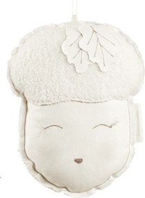 Závesná dekorácia dubový orech vanilka 23x29x10cm