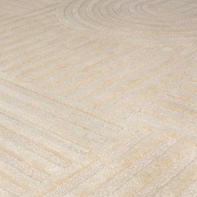 Kusový koberec Solace Zen Garden Natural kruh, 160x160 (priemer) kruh, béžová, obývacia izba, Flair Rugs