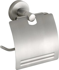 Mexen Remo, držiak na toaletný papier s krytom, brúsená oceľ, 7050733-97