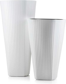 PLASTOVÝ KVETINÁČ MORA 39X81 CM BIELA