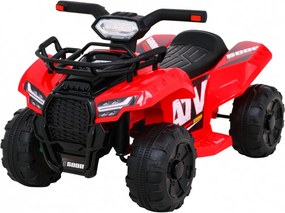 Ramiz Detská štvorkolka na batérie Storm červená + motor 25W + MP3 USB + LED
