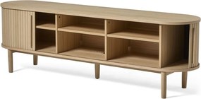 TV stolík v dekore duba v prírodnej farbe 180x56x40 cm Meta – Unique Furniture