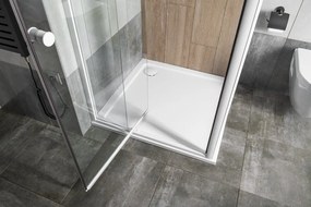 Aqualine Aqualine, AMICO sprchové dvere výklopné 740-820x1850mm, číre sklo, G70