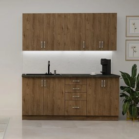 Kuchynská Linka Sara dub Lefkas 180 cm bez pracovnej dosky