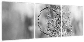 Obraz - Boho pampas grass (s hodinami) (90x30 cm)