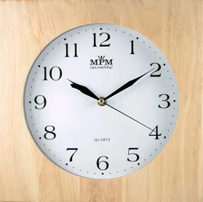 Nástenné hodiny MPM, 2494.53 - svetlé drevo, 30cm