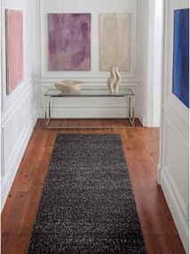 Tmavosivý ručne tkaný behúň z materiálu buklé 80x200 cm Notting Hill Portobello – Ted Baker