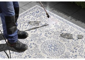 Modro-krémový vonkajší koberec NORTHRUGS Leyte, 200 x 290 cm