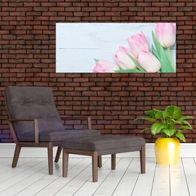 Obraz - Kytica tulipánov (120x50 cm)