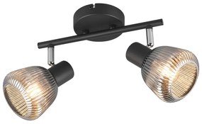 Čierne bodové svietidlo ø 10 cm Tarifa – Trio