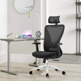 Kancelárska ergonomická stolička Neoseat NICOLE — čierna, nosnosť 150 kg