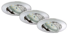 Briloner 7209-038 - SADA 3x LED Kúpeľňové podhľadové svietidlo LED/5W/230V IP23