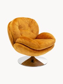 Otočné zamatové kreslo Cosy