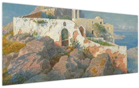 Obraz - William Stanley Haseltine, Santa Maria a Cetrella, Anacapri, reprodukcia (120x50 cm)
