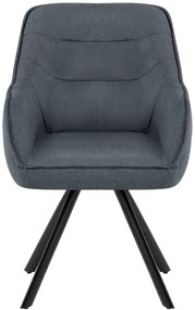 Stolička Pettuli látka - tmavosivá
