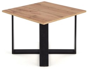 Konferenčný stolík CROSS — dub wotan / čierna