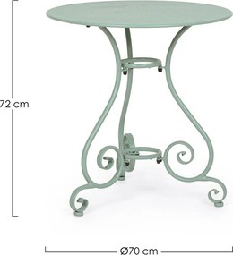 Oceľový okrúhly záhradný stolík ø 70 cm Etienne – Bizzotto