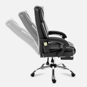 Masážne kancelárske kreslo Boss 6.0 čierne