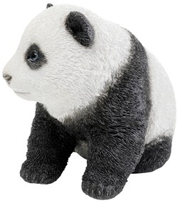 Panda Baby dekorácia bieločierna 13 cm