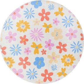 Prateľný detský koberec ø120 cm Joyfull Garden – Vitaus
