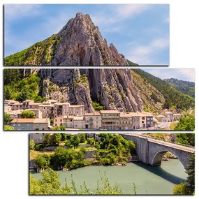 Obraz na plátne - Sisteron v Provence - štvorec 3235D (75x75 cm)
