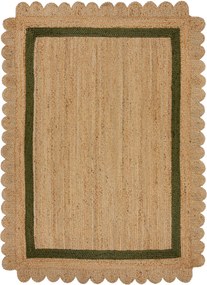 XXXLutz RUČNE TKANÝ KOBEREC, 120/170 cm zelená, prírodná farba Flair Rugs - Online Only bytové doplnky - 003165007501