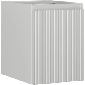 Mexen Rivel, kúpeľňová skrinka 35 cm, 1 dvierka, s drážkami, sivá matná, 91A21-03547-1-BF62