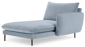 Svetlomodrá zamatová leňoška (pravý roh) Vienna – Cosmopolitan Design