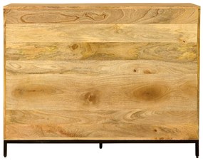 furniture-nabytek.cz - Úzka knižnica 130x90x35 z dreva mango