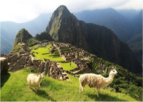 Sklenený obraz - Machu Picchu (70x50 cm)