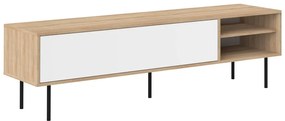 TV stolík v dekore duba v bielo-prírodnej farbe 165x40 cm Ampère – TemaHome