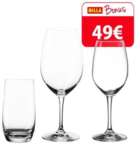 Lunasol - Štartovací set pohárov do domácnosti 18 ks - BENU BASIC PREMIUM Glas Lunasol (322042)