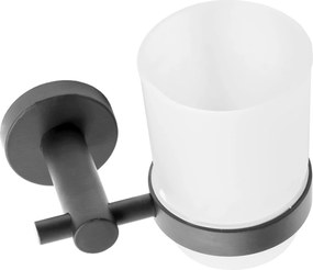 Rea Rea, nástenný pohár na zubné kefky 322233C, grafitová, REA-77089