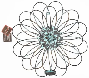 Svietnik na stenu Mandala patinovaný 38cm