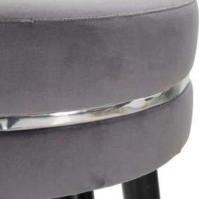 Sivá čalúnená barová stolička (výška sedadla 74 cm) Paris – Mauro Ferretti