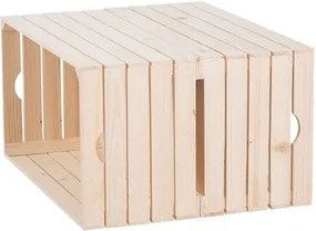 ČistéDrevo Dřevěné bedýnky konferenční stolek 39x60x60 cm