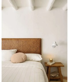 Hnedé kožené čelo postele 163x60 cm Natesa – Kave Home