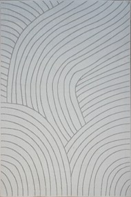 BE Koberec Kolekcia Zen Garden 2402 WHITE – biely obdĺžnikový Rozmer: 160x220 cm