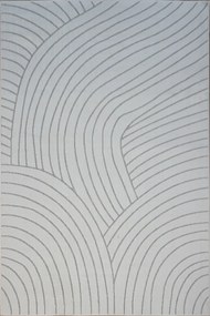 BE Koberec Kolekcia Zen Garden 2402 WHITE – biely obdĺžnikový Rozmer: 160x220 cm