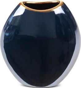 VÁZA AMORA1 14X7X16 CM MODRÁ