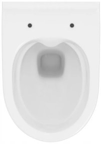 Cersanit Mille Plus CleanOn, závesná WC misa 500x360x365 mm + sedadlo z duroplastu s pomalým zatváraním, biela, S701-454