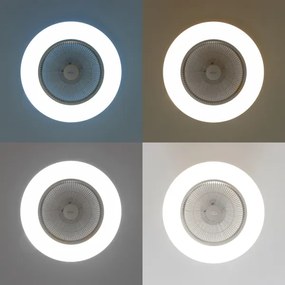 Brilagi - LED Stmievateľné svietidlo s ventilátorom AURA LED/38W/230V strieborná +DO