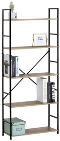 BONTEC Regál, mdf, hnedá, GD-225 OAK Farba: Prírodné