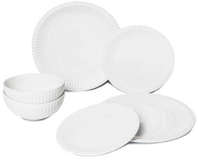 6-dielna súprava bieleho porcelánového riadu Bonami Essentials Purita